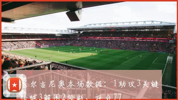 塞尔吉尼奥本场数据：1助攻3关键传球3解围2抢断，评分77